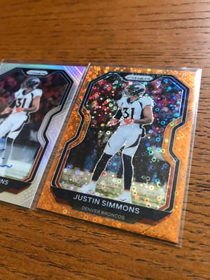 Justin Simmons ( 2 Card Lot) 