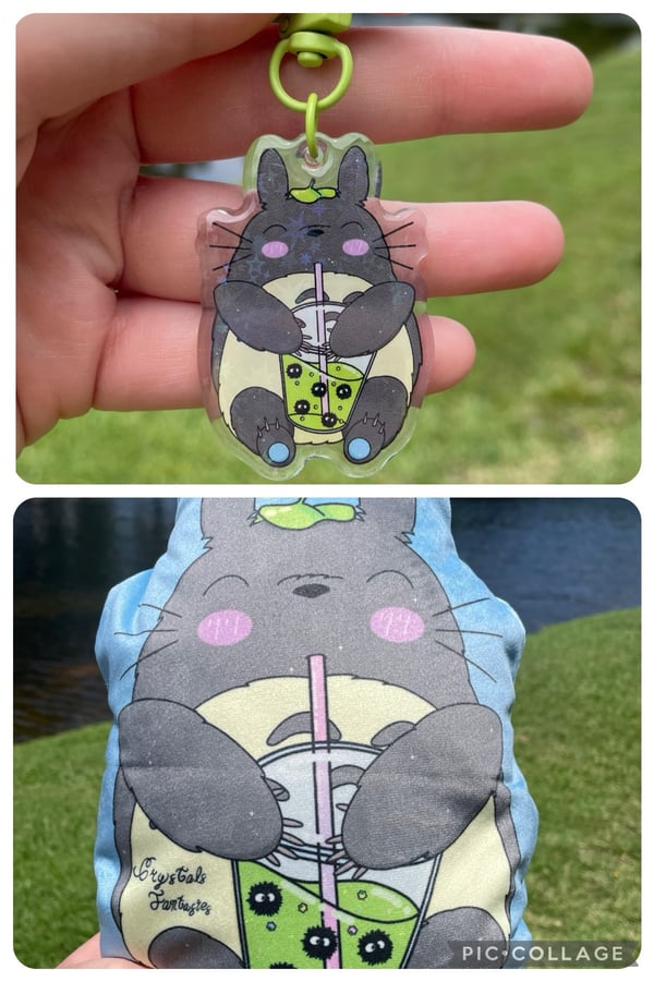 Image of Imaginary Friend Plush Pillow & Acrylic Keychain
