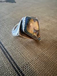 Image 5 of Sterling Opal Statement Ring size 6 