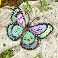 Image 3 of Folk Butterfly- Pink & Green 