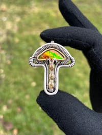 Image 1 of Ammolite Mushroom