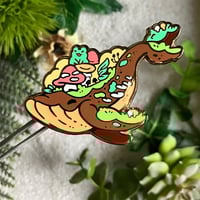 Image 1 of Sky whale Froggo Enamel Pin