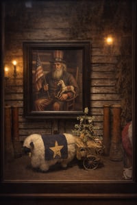 Image 4 of #7... Olde Americana Sheep Cart ~