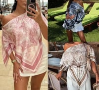 Image 4 of Jungle print satin top 