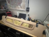 Image 2 of 1962-1964 IMPALA HT/CONV ALL GOLD TRUNK WALL PANEL UNWRAPPED WITH LED IMPALA LOGO/GRILLES
