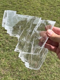 Image 2 of Transparent Selenite Slab | Morocco #3012