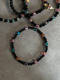 Image 7 of Western Glam Black and Gold Tumbler Bracelet Stack