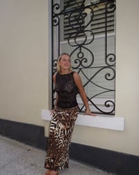 Image 3 of ATHENA MAXI SKIRT - LEOPARD 