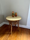 Table basse en rotin 