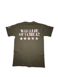 Image 2 of “WHEELIE OUTCHEA” 1ST PRIVATE TEE (GRN)