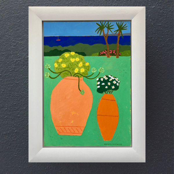 Image of Potted Plants by the Sea