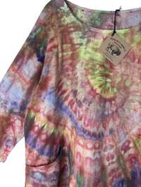Image 3 of S Cotton Woven Forager Top in Warm Spiral Ice Dye
