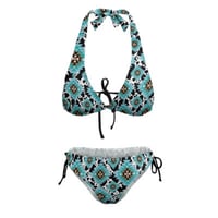 Image 1 of AZTEC COWGIRL HALTER BIKINI SET PRE ORDER 