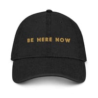 Image 1 of Be Here Now Denim Dad Hat