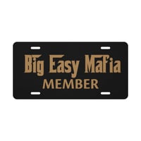 Big Easy Mafia Member Vanity license plate