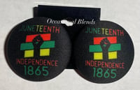 Image 4 of X-Large Juneteenth Earrings 