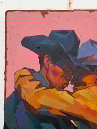 Image 4 of Lean Into Me - 18x24" Acrylic on wood panel