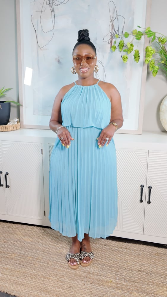 Image of Graceful Girl Pleated (Blue)