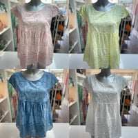 Image 1 of Broaderie Anglaise Tiered Top With