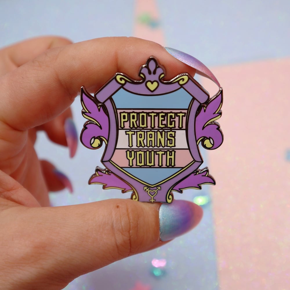 Image of Protect Trans Youth Enamel Pin