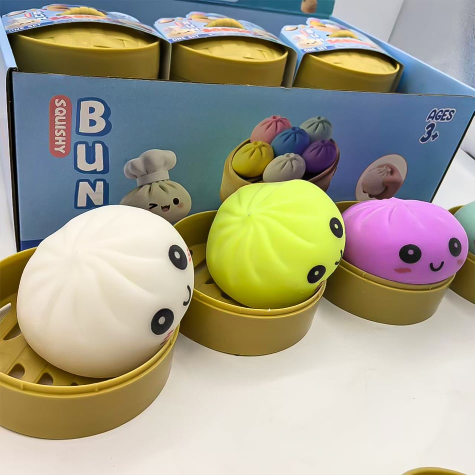 Image of Blind box Colorful Simulated Dumpling Squishy Relaxing Relieve Anxiety Antistress Enhance Happiness 