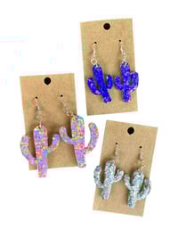 Image 3 of Custom Cactus Earrings