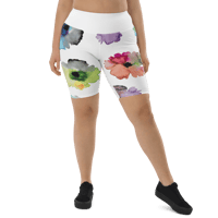 Image 4 of FLORAL BIKER SHORTS