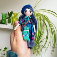 Image 1 of Tiny Handmade doll 5" tall dollhouse J12