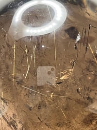 Image 13 of Golden Rutile In Smoky Quartz Sphere #1770