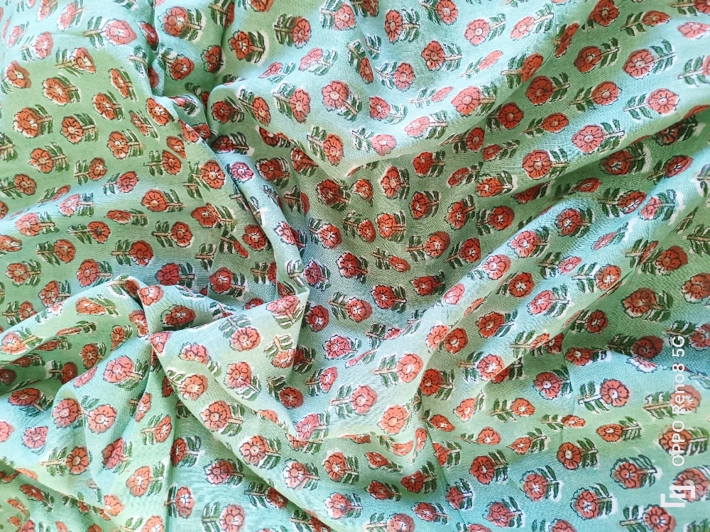 Image of Namasté fabric coquelicots