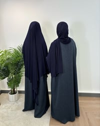 Image 4 of navy jersey hijāb