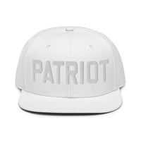 Image 9 of PATRIOT Red and White Snapback Hat from PatriotsCo.com