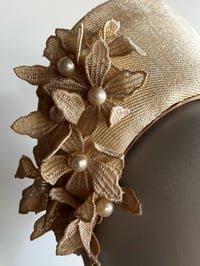 Image 2 of Cream halo w lace flowers 