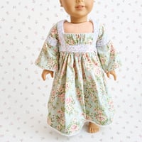 Lana long dress in sage floral