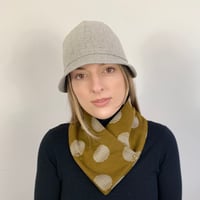 Image 1 of Wool cloche grey herringbone