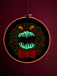 Image 2 of Nightmare Wreath Cross Stitch