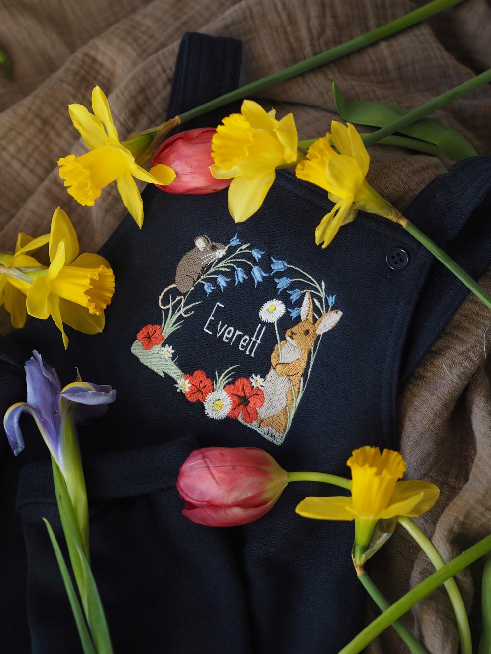 Image of The Forest Floor - Navy Dungarees
