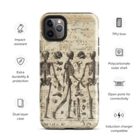 Image 4 of Gothic Aesthetic Detailed Human Skeleton Anatomy Illustration Tough Case for iPhone®