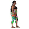 Ladies Funk Art Collage 2 Crossover Leggings with pockets