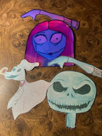 Glitter or Holographic Nightmare Before XMAS Stickers