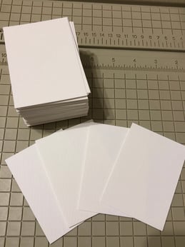 100 Bookmarks ~ Blank 140 lb Watercolor Paper ~ 2 inch x 7 inch White ~  Canson