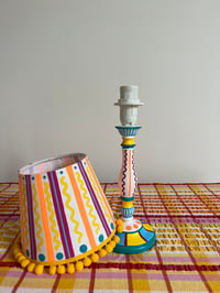 Image 2 of Neon and yellow wiggle Daisy lamp