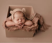 Image 1 of Ribbon Bear Bonnet 