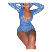 Image 4 of Deep V-Neck Striped Jumpsuit (Purchase on CLSY Online Website) party club