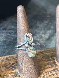 Image 3 of Double Abalone Ring (6.5)