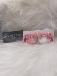 Image 5 of Pink Puff and Bling Nails (Made to Order)