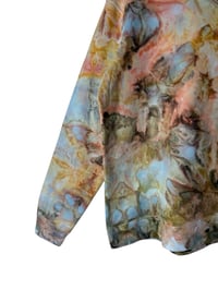 Image 4 of L Unisex Ring Spun Cotton Blend Crew Sweatshirt in Sedona Watercolor Ice Dye