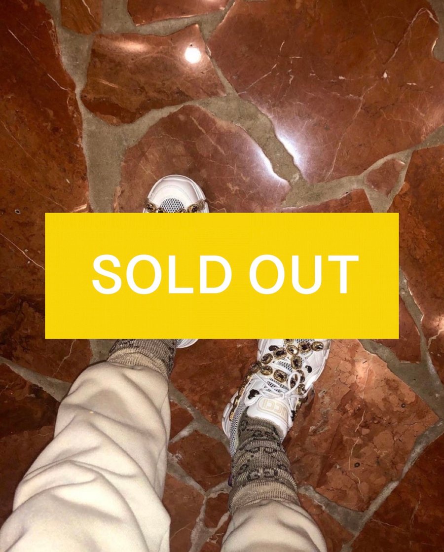 Image of GUCCI FLASHTREK SNEAKERS WITH CRYSTALS (EU 41)