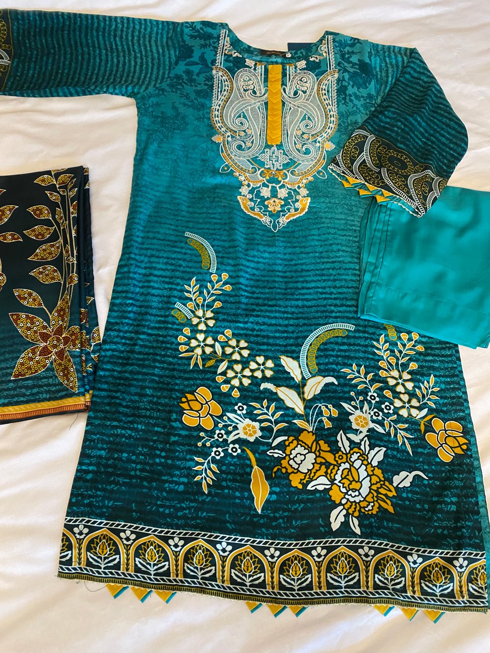 Zubeda teal collection 