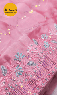 Image 2 of Binisha Light Pink_Soft Sequin Saree 